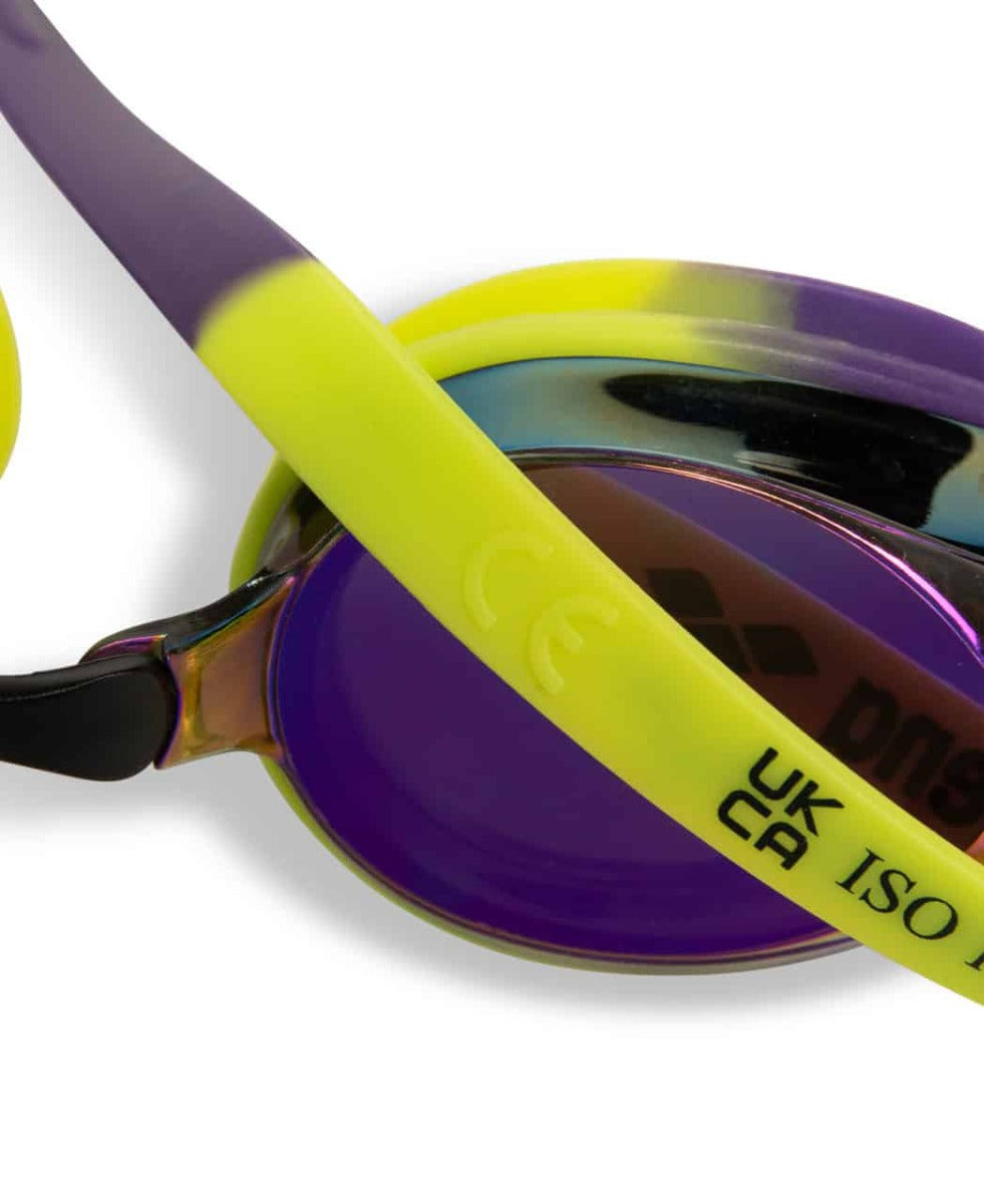 Arena Tracks Mirror Racing Goggles  - Violet/Plum/Lime | Allens Of Kingsbury