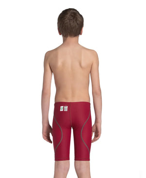 Arena Boys Powerskin ST Next Jammer in deep red, boys' swim jammer with sleek design and supportive fit for competitive swimming.