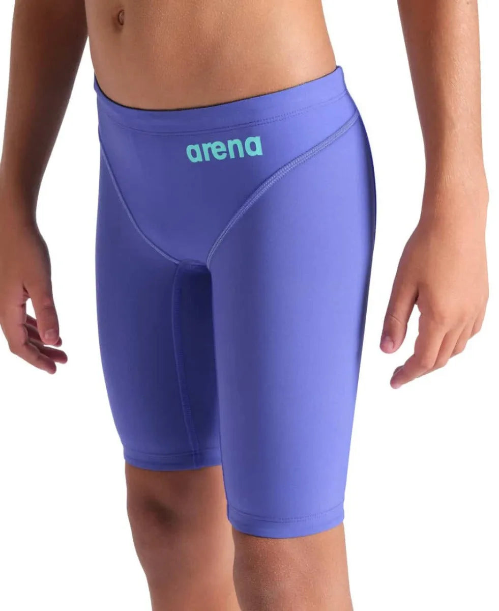 Arena Boys Powerskin Impulso Jammer in Future Dusk, sleek swim jammers with a modern design for competitive swimming.