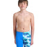 Arena Boys Logo Graphic Swim Jammer - Blue River/Water/Multi