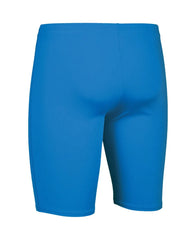 Blue Arena men's team swim jammer, snug fit, made for competitive swimming, with a sleek solid design.