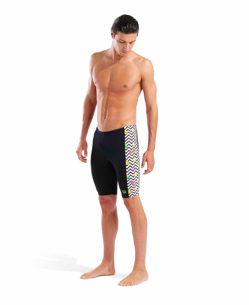 Arena Mens Fruits Swim Jammer - Black/Multi | Allens Of Kingsbury