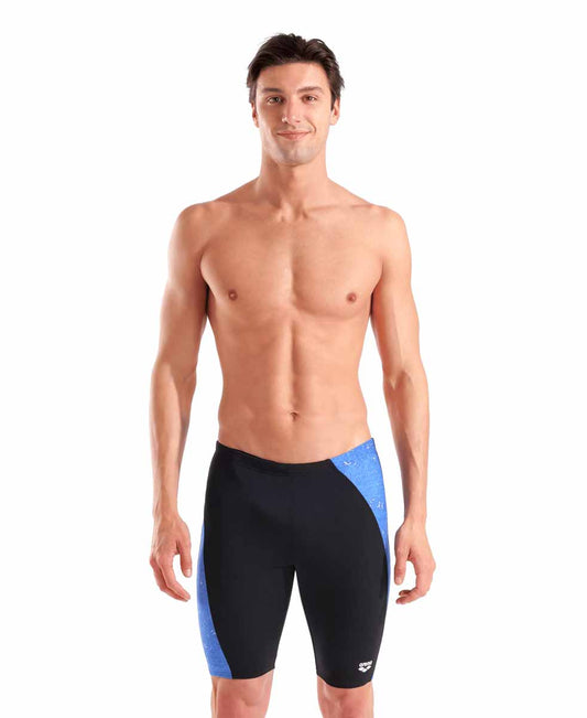 Arena Mens Ribbed Swim Jammer - Black/Royal Multi | Allens Of Kingsbury 982