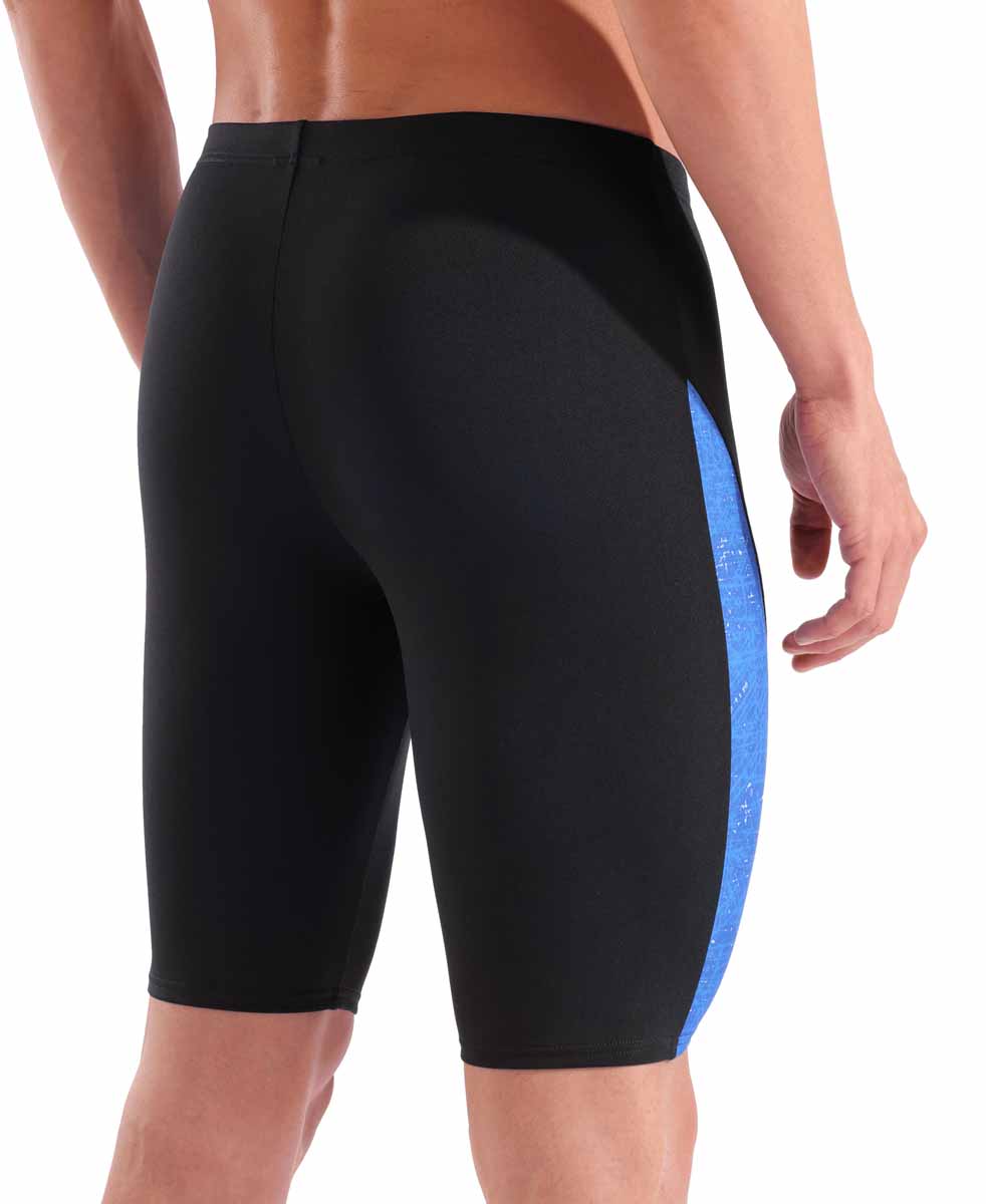 Arena Mens Ribbed Swim Jammer - Black/Royal Multi | Allens Of Kingsbury