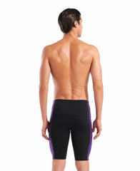 Arena Mens Snakeskin Swim Jammer - Black/Team Purple | Allens Of Kingsbury
