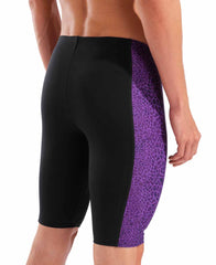 Arena Mens Snakeskin Swim Jammer - Black/Team Purple | Allens Of Kingsbury