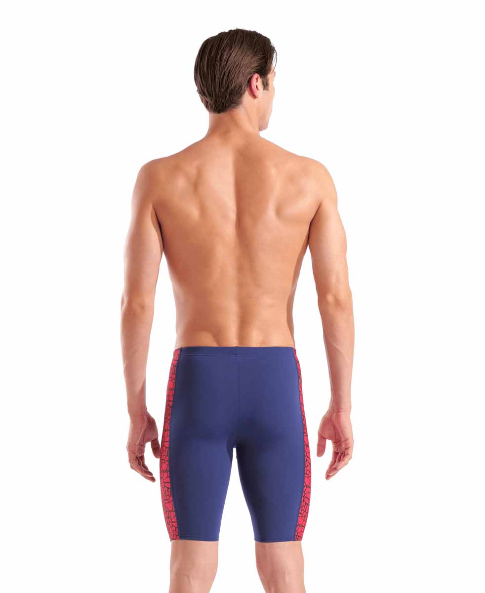Arena Mens Snakeskin Swim Jammer - Navy/Team Red/White/Blue | Allens Of Kingsbury