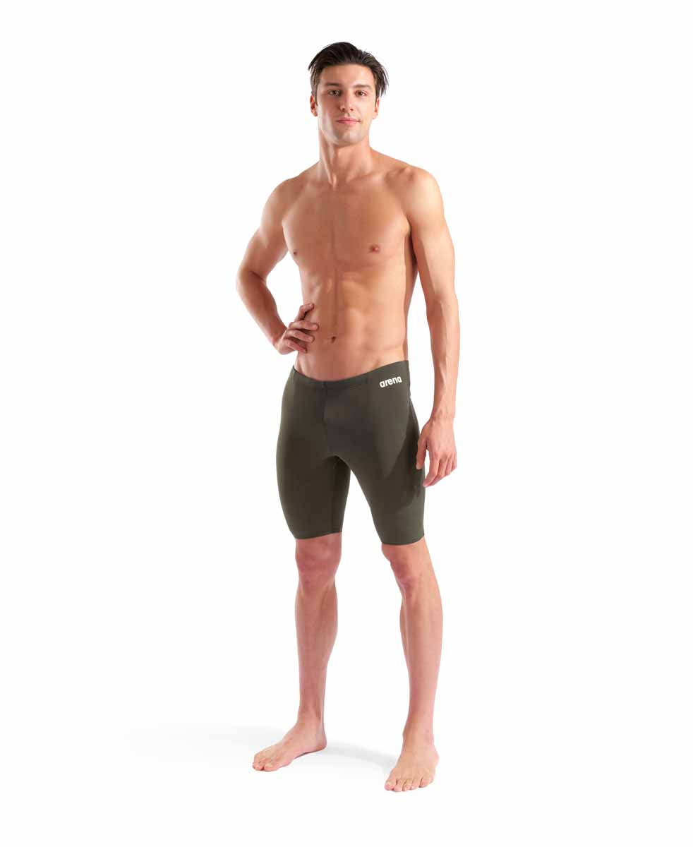 Arena Mens Team Swim Solid Jammer - Dark Sage/White | Allens Of Kingsbury
