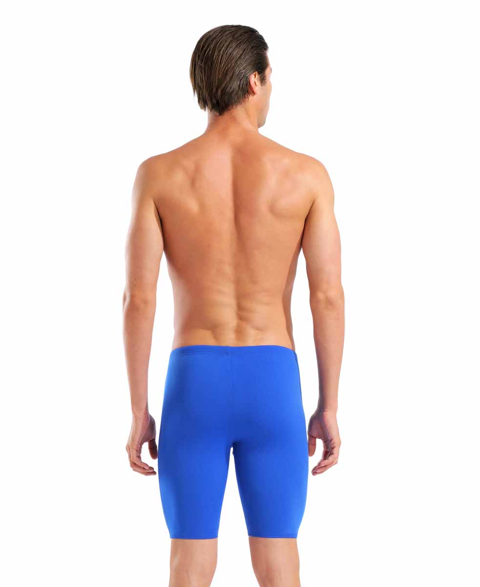 Arena Mens Team Swim Solid Jammer - Neon Blue/Team Orange - Allens Swimwear