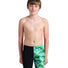 Arena Boys Logo Graphic Swim Jammer - Black/Soft Green/Multi