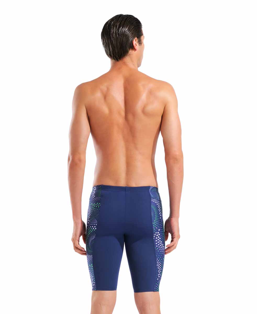 Arena Mens Fireflow Swim Jammer - Navy/Team Blue/Green | Allens Of Kingsbury