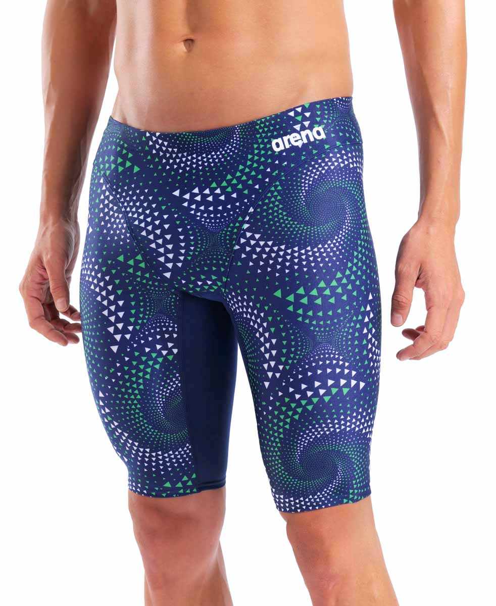 Arena Mens Fireflow Swim Jammer - Navy/Team Blue/Green | Allens Of Kingsbury