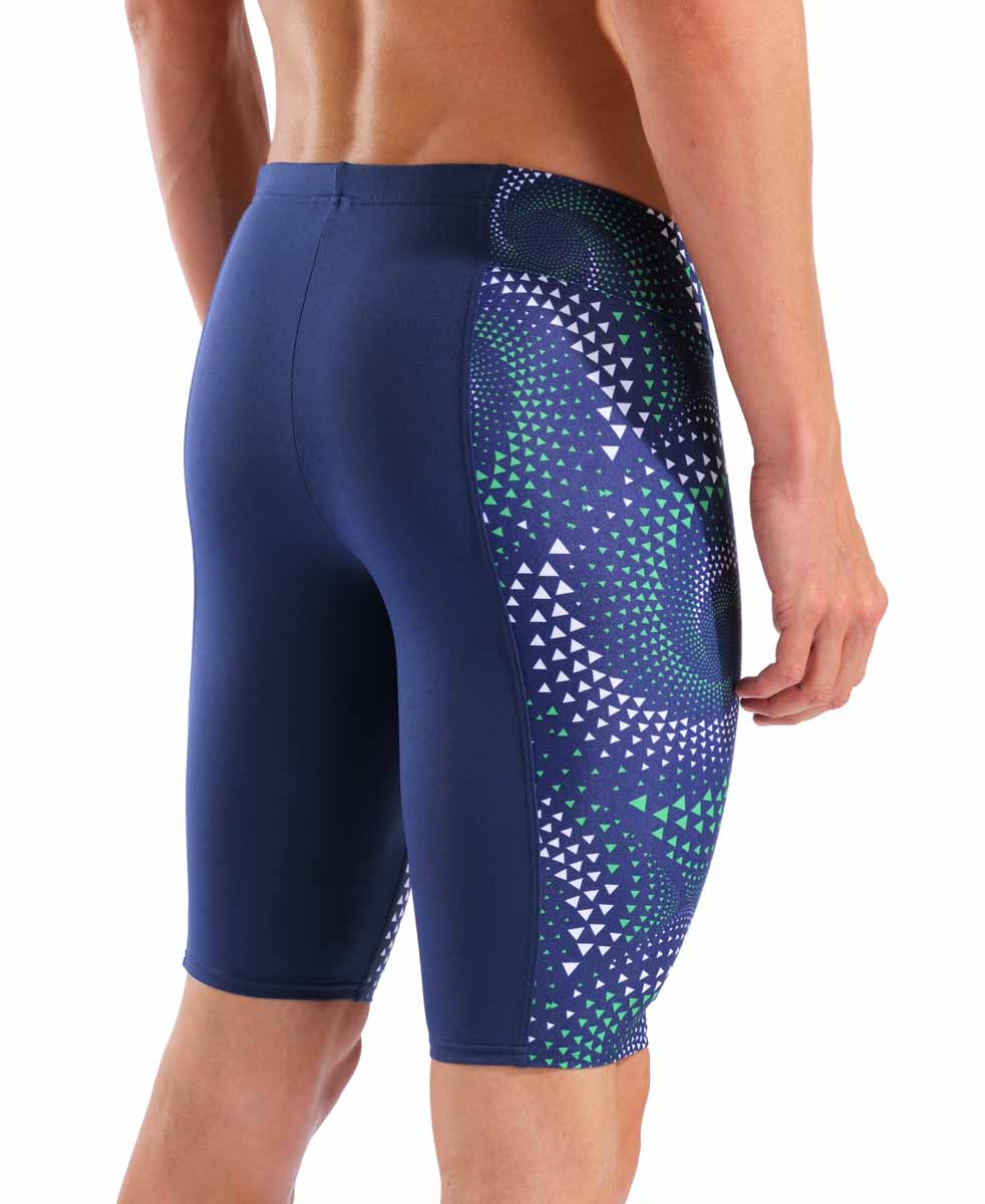 Arena Mens Fireflow Swim Jammer - Navy/Team Blue/Green | Allens Of Kingsbury