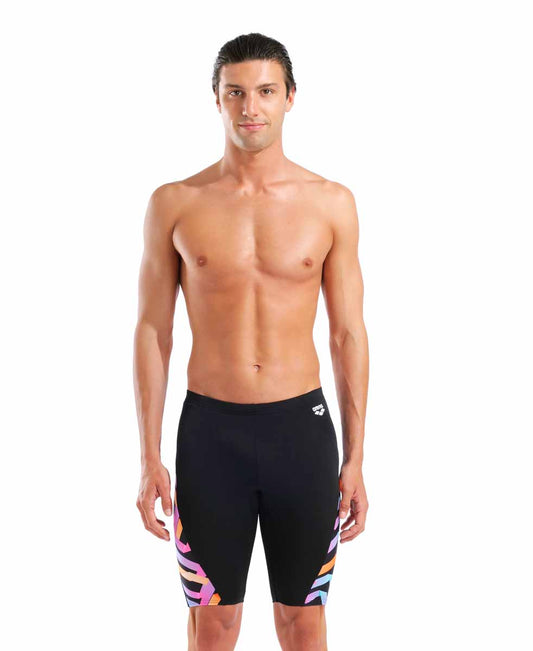 Arena Mens Texture Swim Jammer - Black/Multi | Allens Of Kingsbury 982