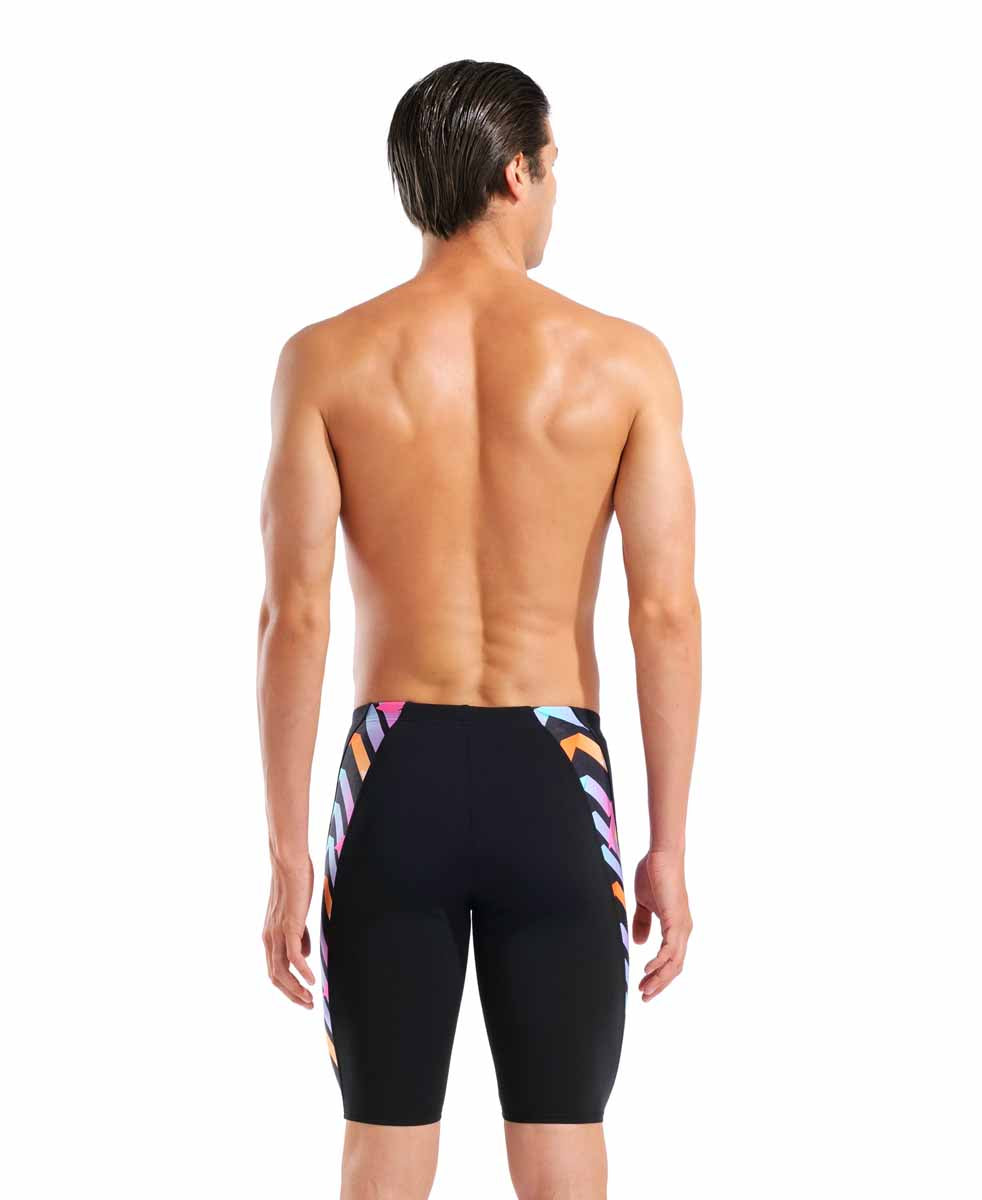 Arena Mens Texture Swim Jammer - Black/Multi | Allens Of Kingsbury