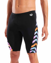 Arena Mens Texture Swim Jammer - Black/Multi | Allens Of Kingsbury