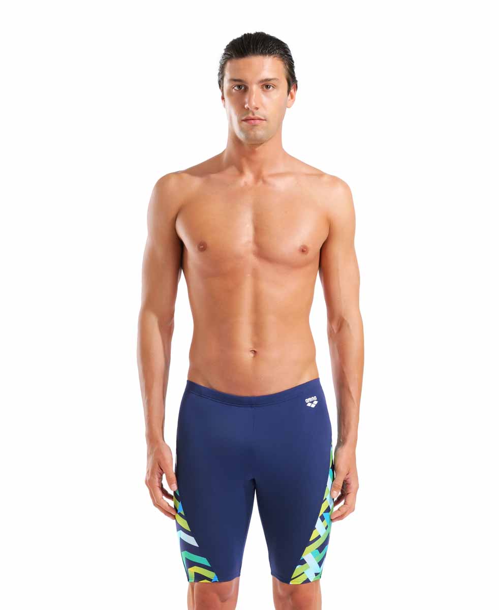 Arena Mens Texture Swim Jammer - Navy/Multi | Allens Of Kingsbury