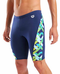 Arena Mens Texture Swim Jammer - Navy/Multi | Allens Of Kingsbury