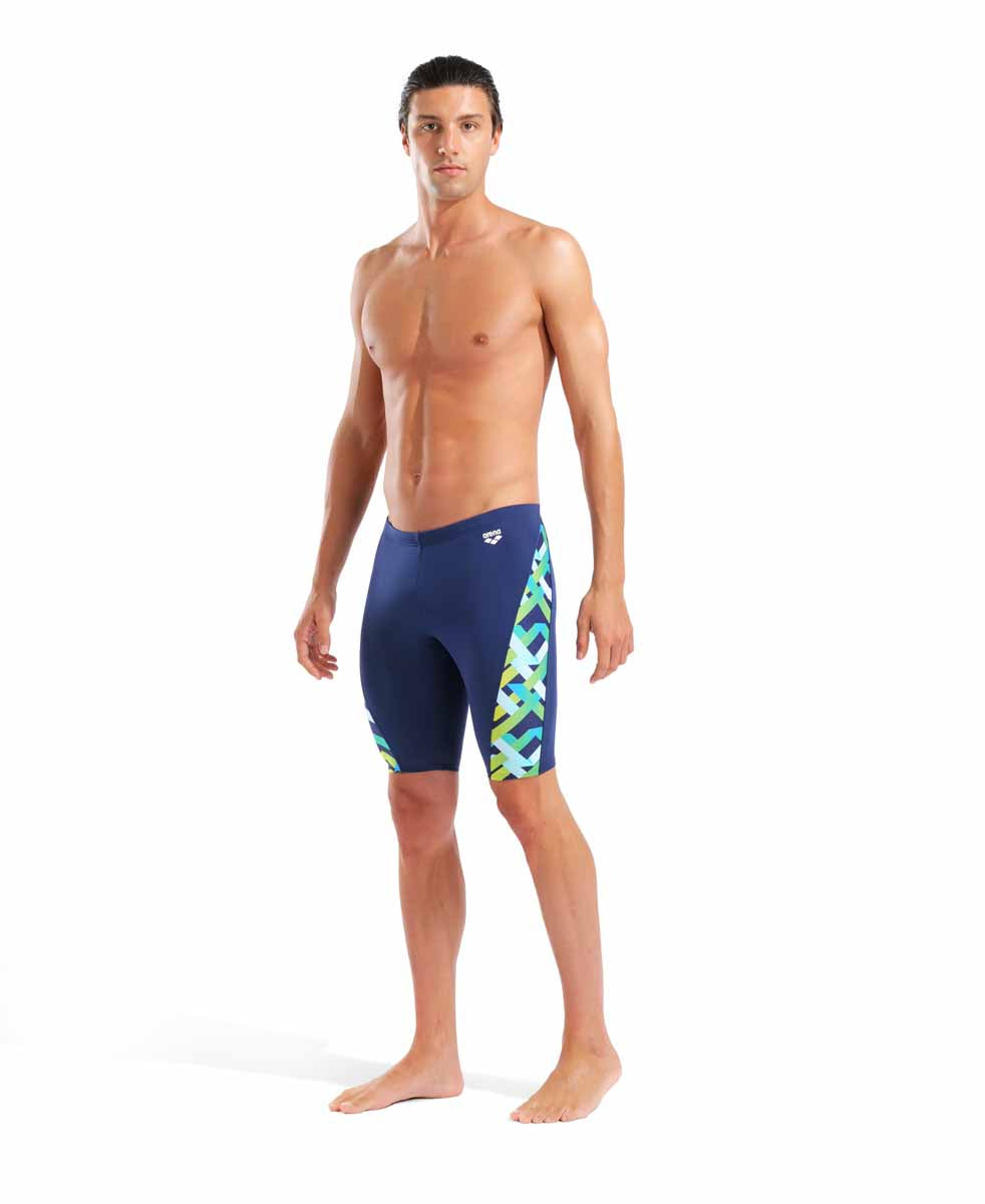 Arena Mens Texture Swim Jammer - Navy/Multi | Allens Of Kingsbury