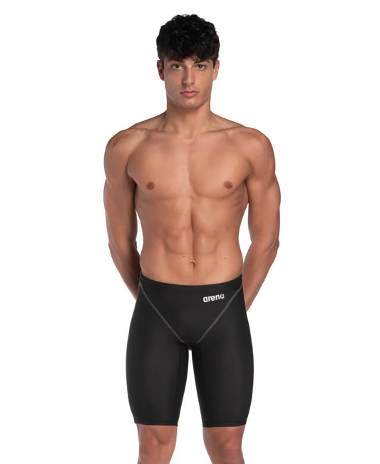 Black Arena Mens Powerskin ST Next Jammer swim jammer, designed for competitive swimming, with sleek, streamlined fit. 983