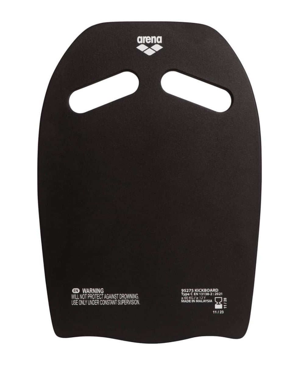 Arena kickboard in plum and lime colors, made of durable foam, designed for swimming training and water safety.