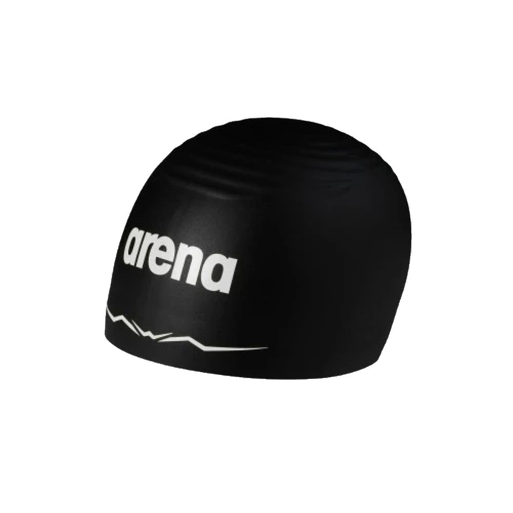 Arena Aquaforce Racing Swim Cap - Large - Black | Allens Of Kingsbury