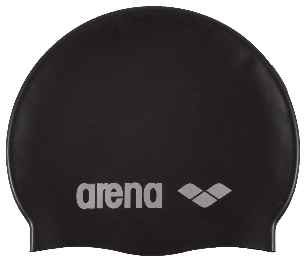 Arena Classic Silicone Swimming Cap - Black | Allens Of Kingsbury