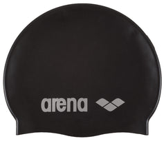 Arena Classic Silicone Swimming Cap - Black | Allens Of Kingsbury