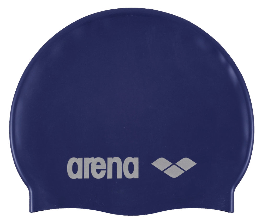 Arena Classic Silicone Swimming Cap - Blue | Allens Of Kingsbury