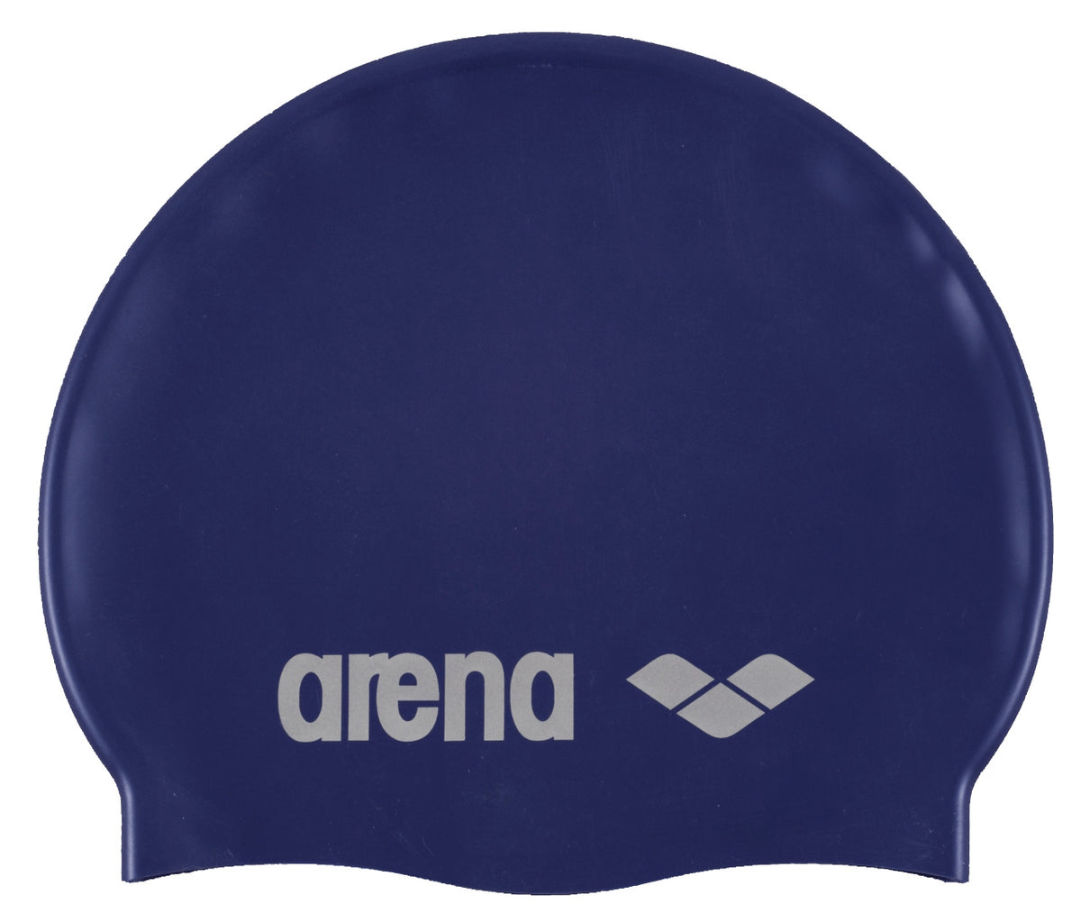 Arena Classic Silicone Swimming Cap - Blue | Allens Of Kingsbury