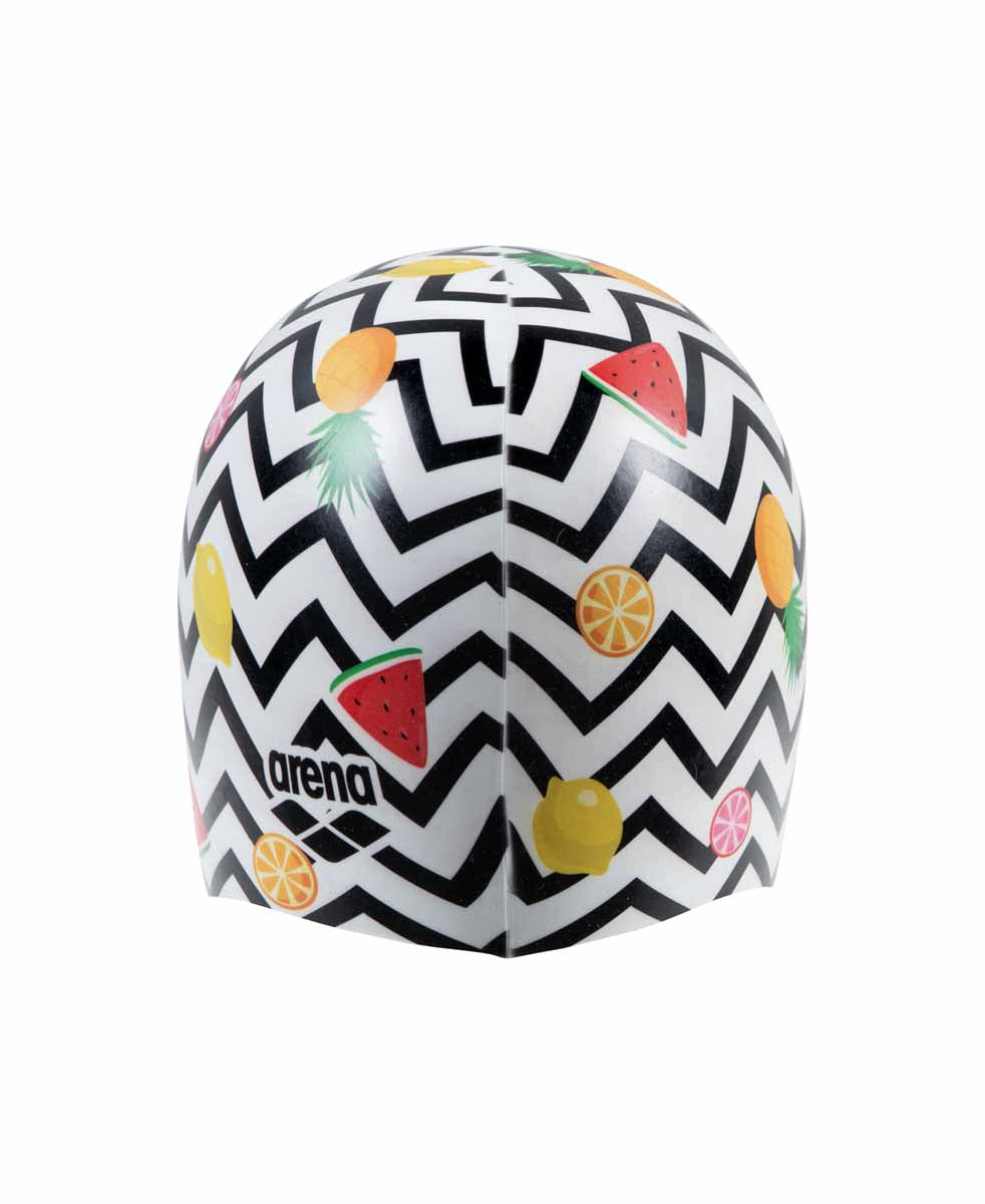 Arena HD Fruits Swim Cap  - White/Multi/Black | Allens Of Kingsbury