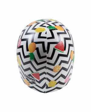 Arena HD Fruits Swim Cap  - White/Multi/Black | Allens Of Kingsbury