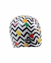 Arena HD Fruits Swim Cap  - White/Multi/Black | Allens Of Kingsbury