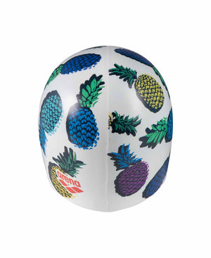 Arena HD Pineapples Swim Cap  - White/Multi | Allens Of Kingsbury