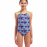 Arena Girls Candies Swim Pro Back Swimsuit - Multi Blue/Artic Lime