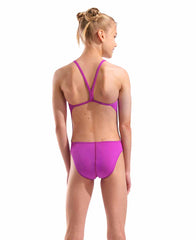 Arena Girls Solid Team Challenge Swimsuit - Very Fuchsia/Water | Allens Of Kingsbury