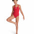 Arena Girls Solid Team Swim Pro Swimsuit - Red/White