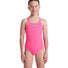 Arena Girls Solid Team Swim Pro Swimsuit - Shocking Pink/Blue River