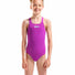 Arena Girls Solid Team Swim Pro Swimsuit - Very Fuchsia/Water