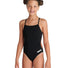 Arena Girls Team Challenge Solid Swimsuit - Black
