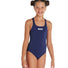 Arena Girls Team Swim Pro Solid Swimsuit - Navy Blue