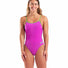 Arena Womens Lace Solid Swimsuit - Very Fuchsia/Team Green