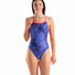 Arena Womens Arch Lace Back Swimsuit - Multi Blue/Navy/Shocking Pink