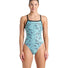 Arena Womens Escape Challenge Back Swimsuit - Black/Water Blue/Multi