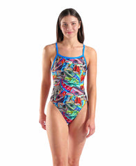 Arena Womens Iguanas Challenge Back Swimsuit - Multi | Allens Of Kingsbury