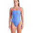 Arena Womens Monogram Challenge Back Swimsuit - Blue River Multi/Shocking Pink