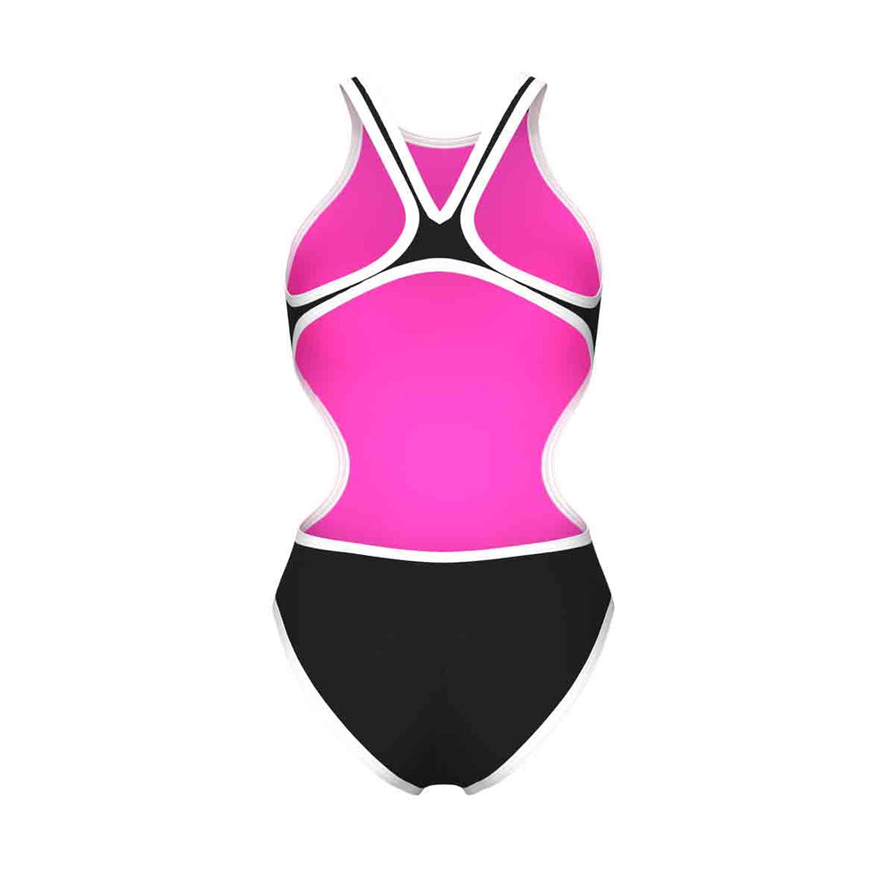 Arena Womens One Biglogo One Piece Swimsuit - Black/White | Allens Of Kingsbury