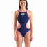 Arena Womens One Biglogo One Piece Swimsuit - Navy/Fluo Pink