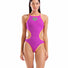 Arena Womens One Biglogo One Piece Swimsuit - Very Fuchsia/Fluo Orange