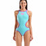 Arena Womens One Biglogo One Piece Swimsuit - Water/Purple